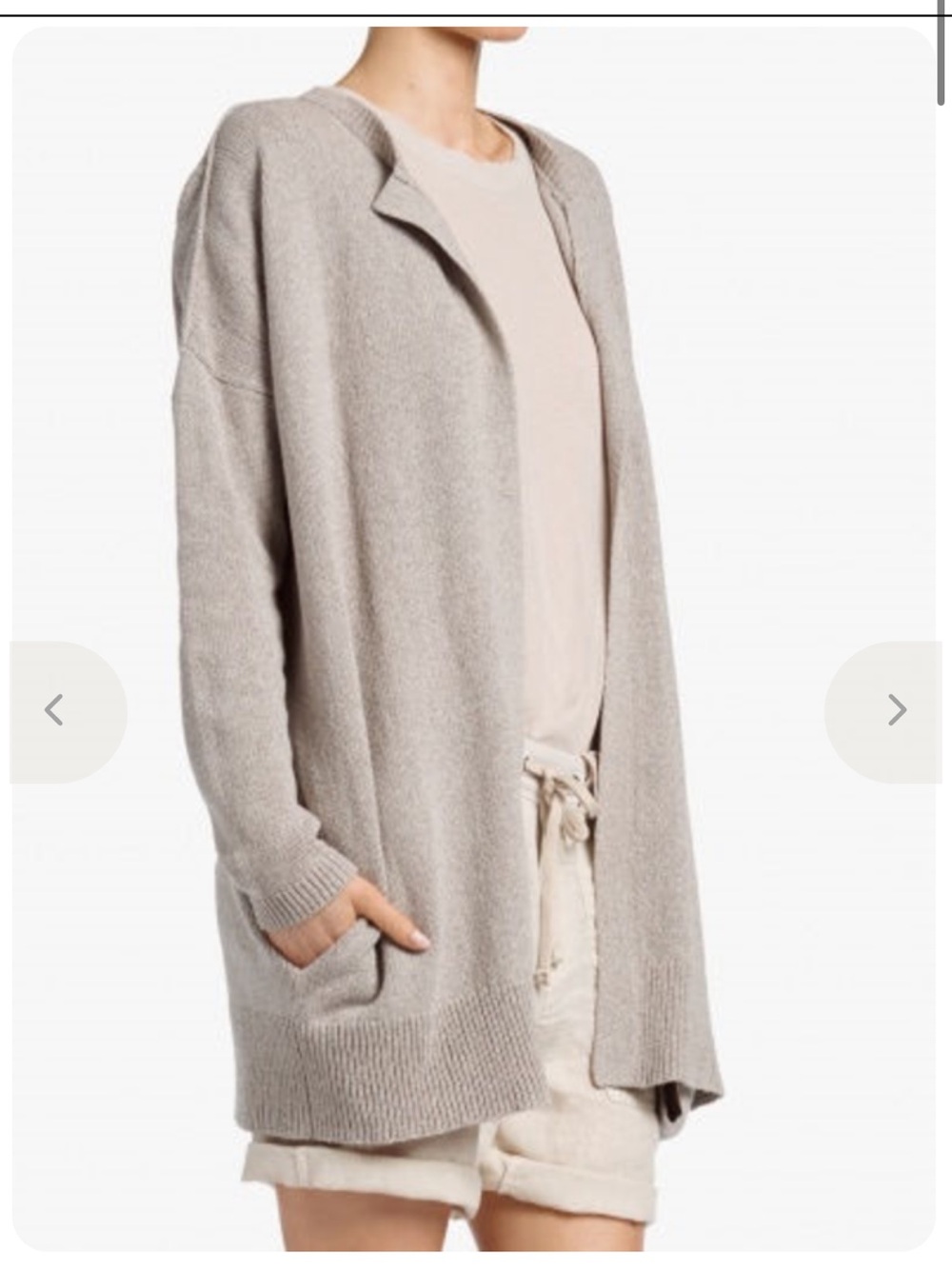 JAMES PERSE Drop Shoulder Cardigan in Grey - Picture 3 of 12